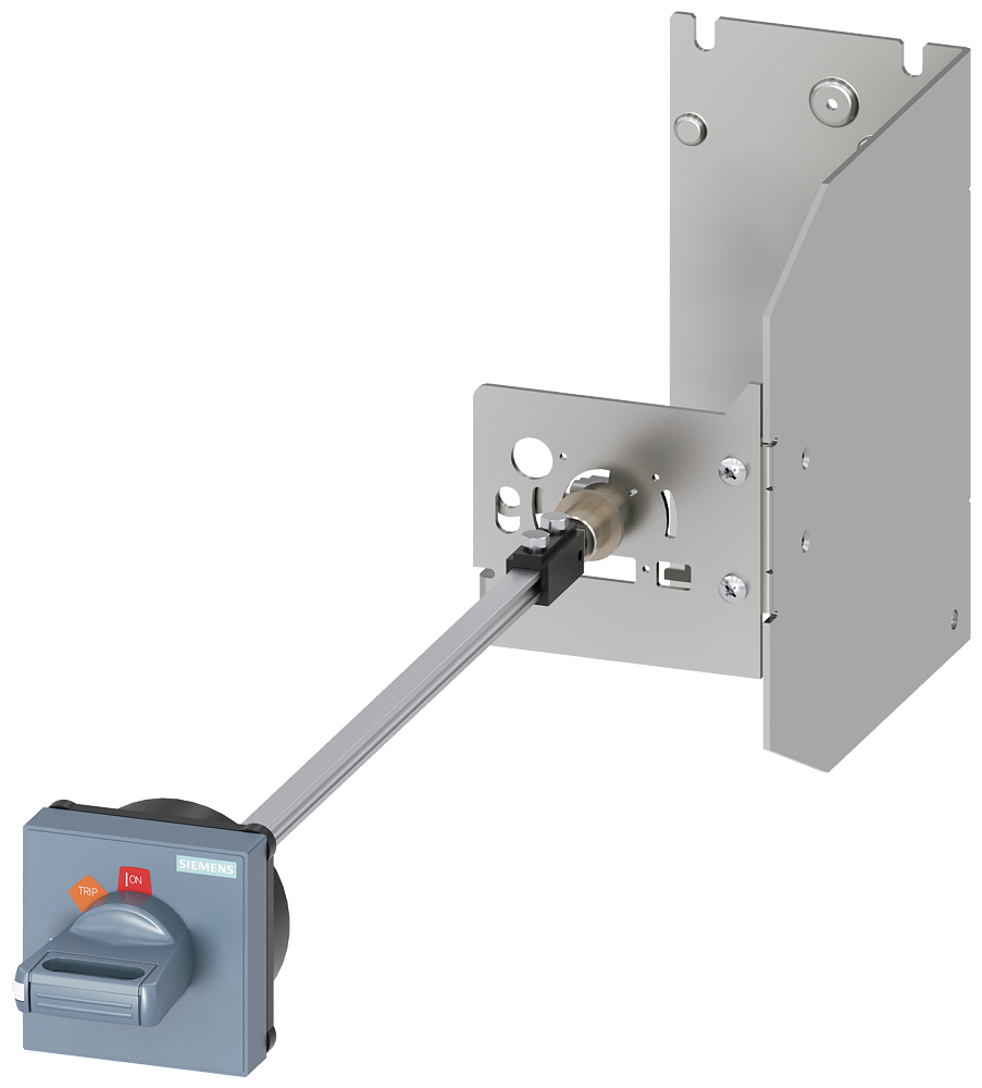 Otočný pohon spojky dveří pro ztížené podmínky, S2, rukojeť šedá