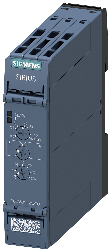 analog monitoring relay level monitoring resistance monitoring from 0.5 to 500 kohm overshoot and undershoot supply voltage 24 ... 240 V AC/DC by Siemens