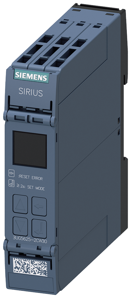 digital monitoring relay residual current monitoring (with current transformer 3UL23) adjustment range 0.03...40 A supply voltage 24 ... 240 V AC/DC by Siemens
