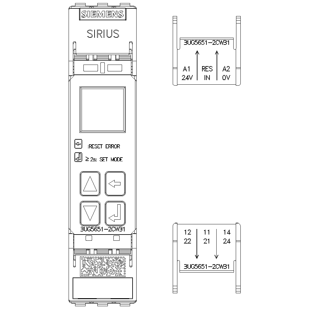 digital monitoring relay speed monitoring from 0.1 to 2200 r/min overshoot and undershoot supply voltage 24 ... 240 V AC/DC - Image 2