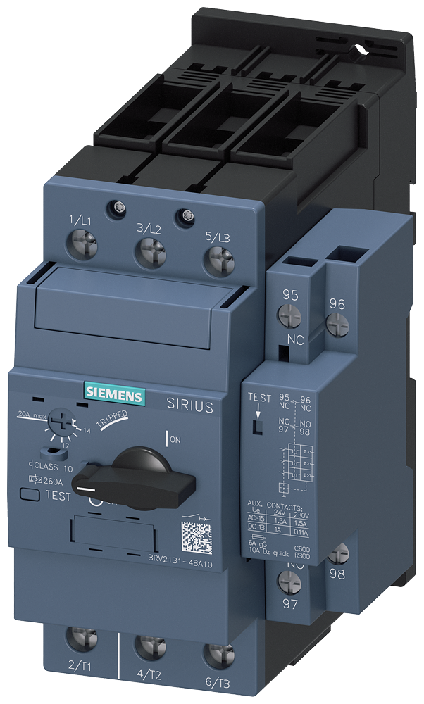 Siemens 3RV2131-4BA10 — SIRIUS 3RV2 motor starter protectors