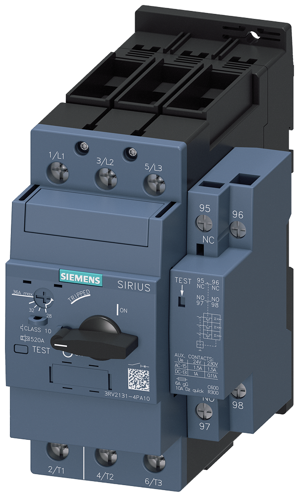 Siemens 3RV2131-4PA10 — SIRIUS 3RV2 motor starter protectors