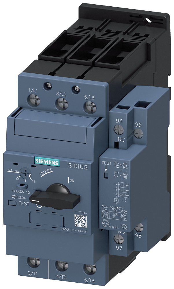 Siemens 3RV2131-4TA10 — SIRIUS 3RV2 motor starter protectors
