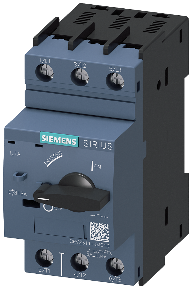Siemens 3RV2311-0JC10 — SIRIUS 3RV2 motor starter protectors