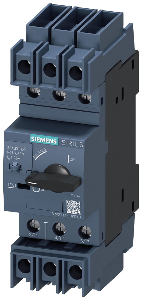 Siemens 3RV2711-0KD10 — SIRIUS 3RV2 motor starter protectors