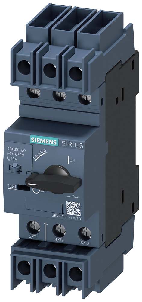 Siemens 3RV2711-1JD10 — SIRIUS 3RV2 motor starter protectors