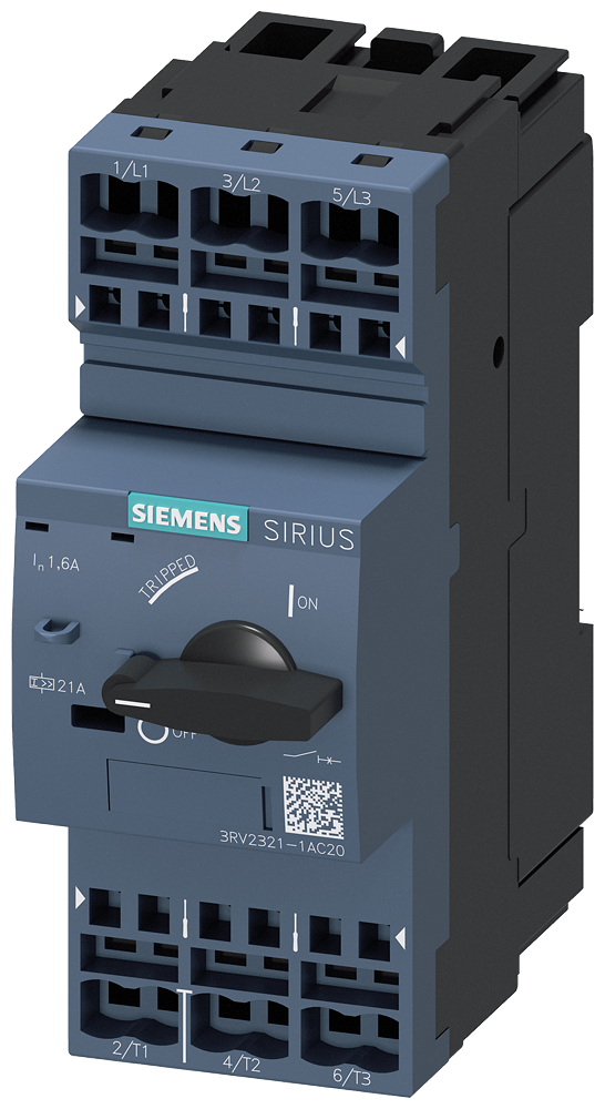 Siemens 3RV2321-1AC20 — SIRIUS 3RV2 motor starter protectors