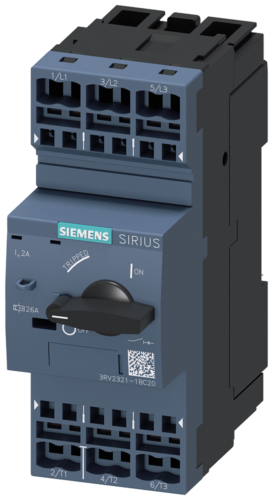 Siemens 3RV2321-1BC20 — SIRIUS 3RV2 motor starter protectors