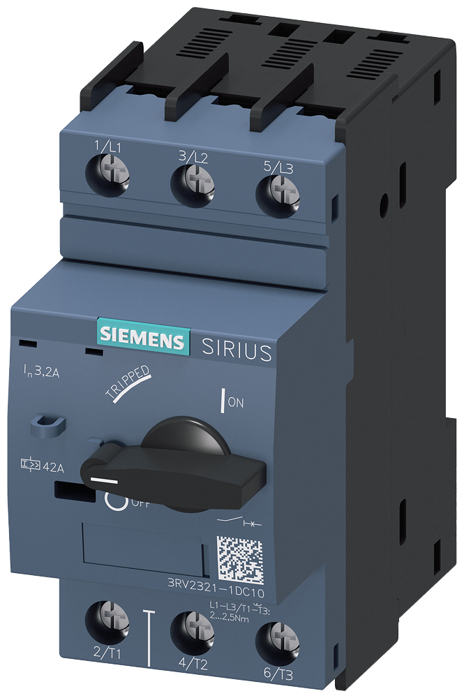 Siemens 3RV2321-1DC10 — SIRIUS 3RV2 motor starter protectors