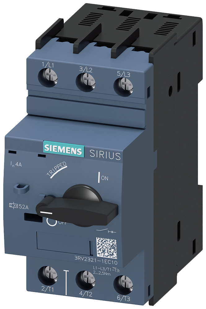 Siemens 3RV2321-1EC10 — SIRIUS 3RV2 motor starter protectors