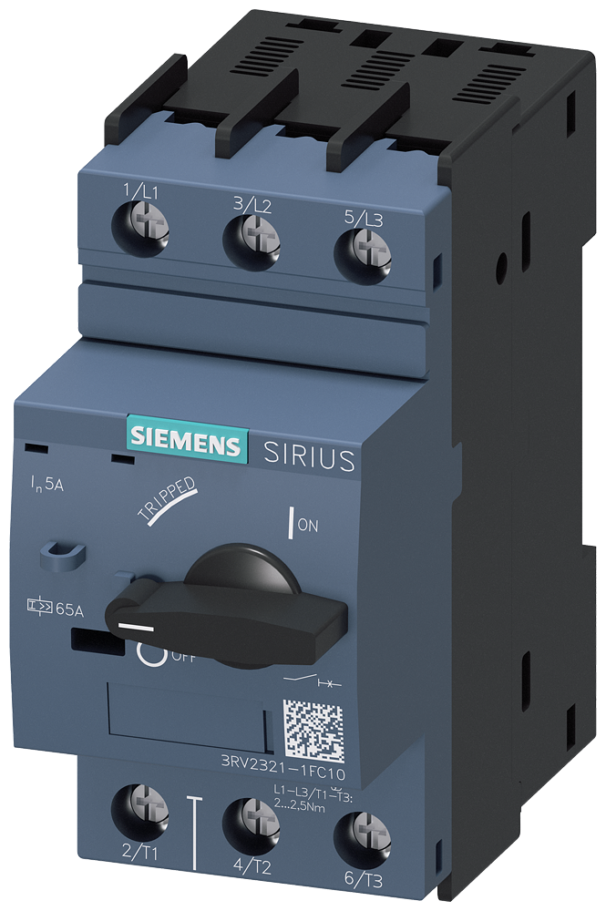 Siemens 3RV2321-1FC10 — SIRIUS 3RV2 motor starter protectors