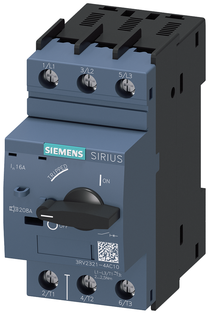 Siemens 3RV2321-4AC10 — SIRIUS 3RV2 motor starter protectors
