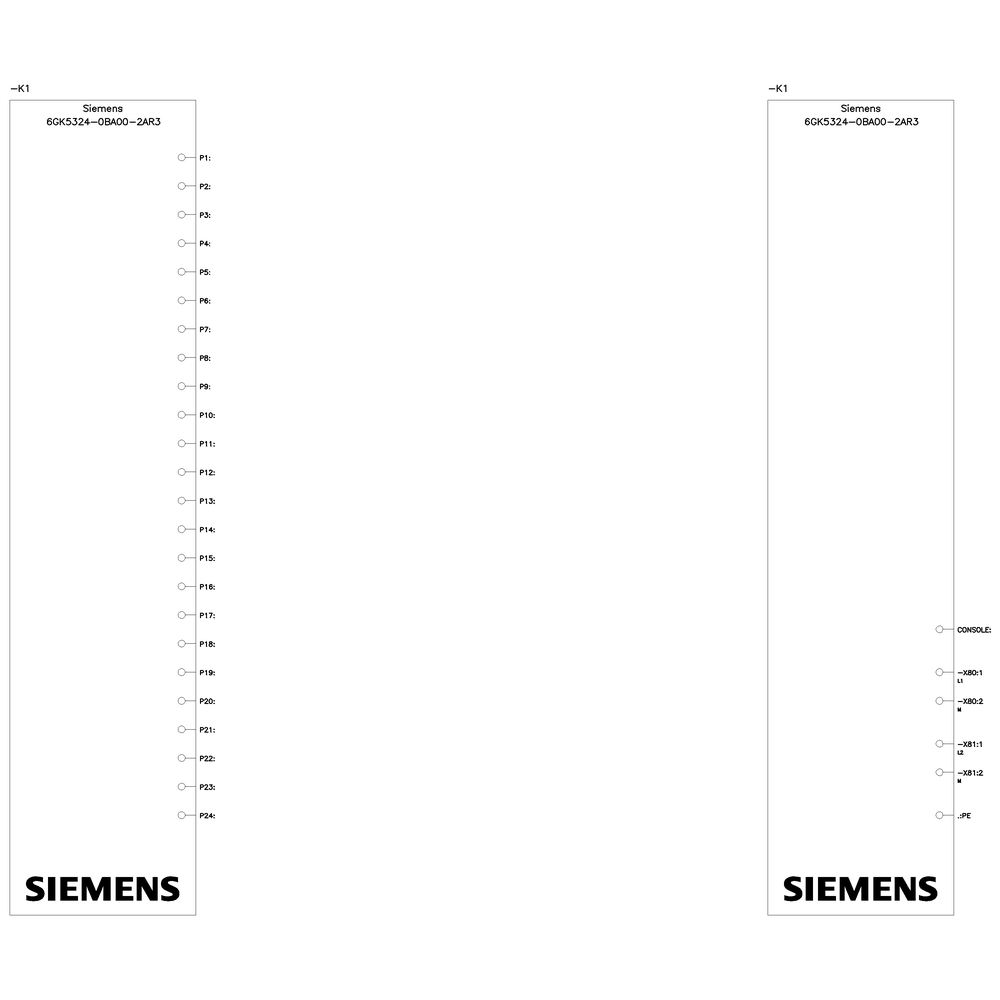 SCALANCE XR324 WG, konfig. prům. switch Layer 2 pro skříň, 24 V=, 24x RJ45