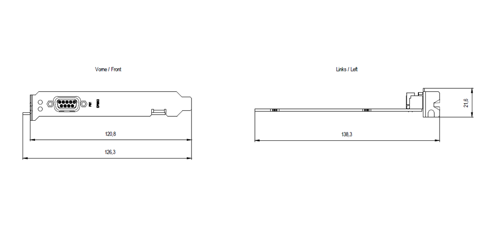 Komunikační procesor CP 5612 PCI, připojení na síť PROFIBUS