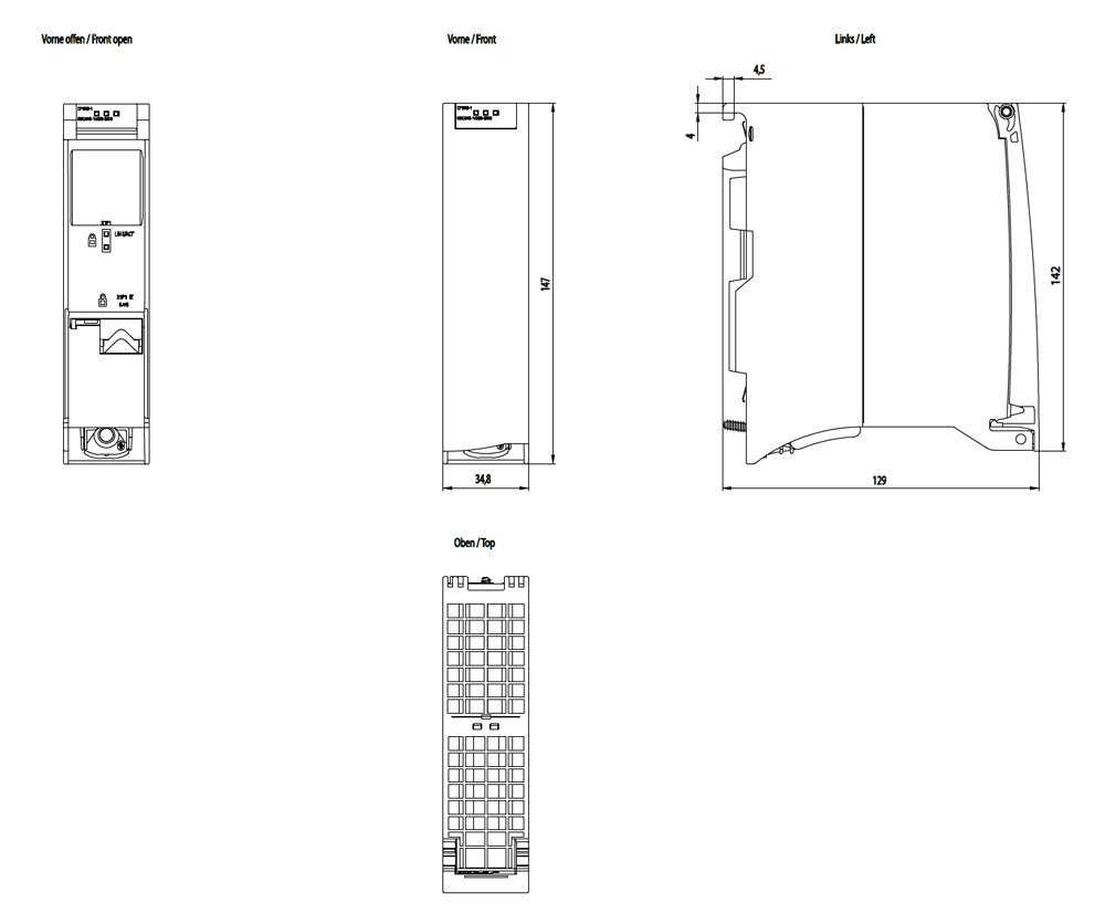 Komunikační procesor CP 1543-1, připojení SIMATIC S7-1500 k IE
