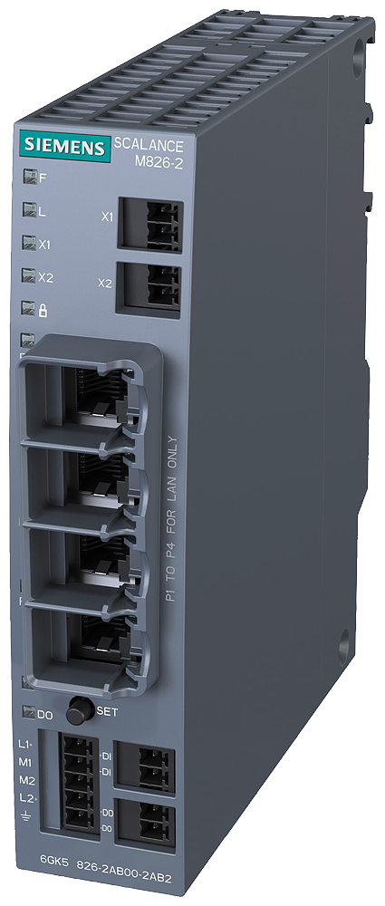 SCALANCE M826-2 SHDSL router; for the IP communication via 2-wire and 4-wire cables from Ethernet-based Programmable controllers; SHDSL topology: Point-to-point - Image 3