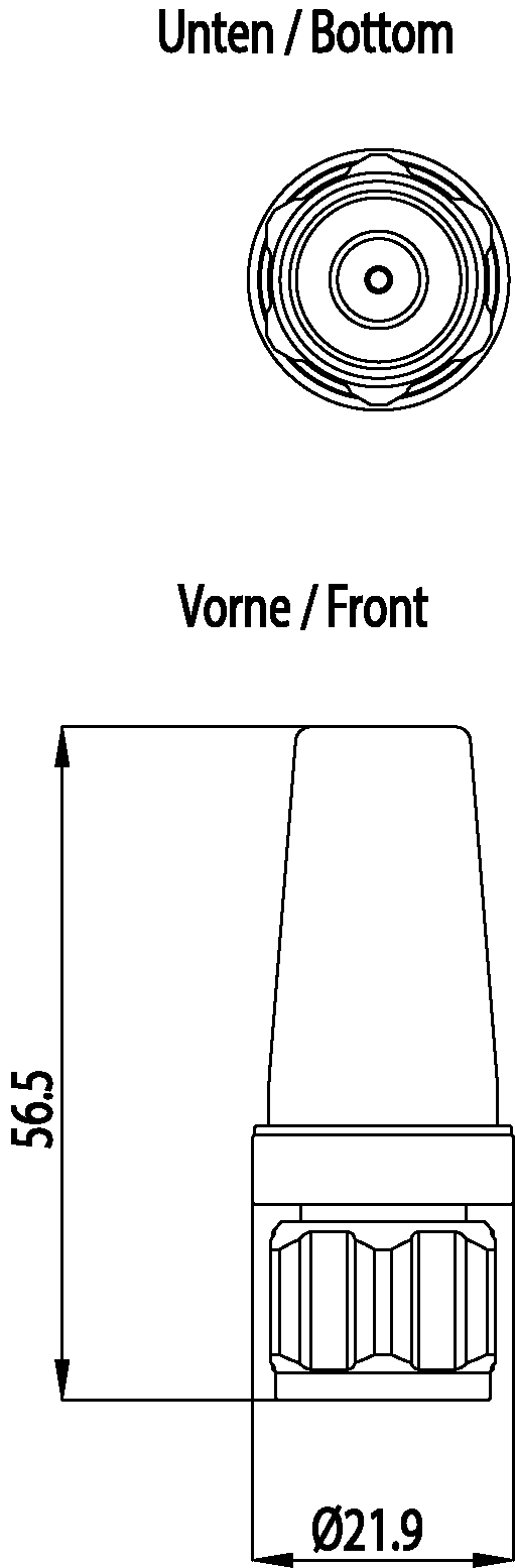 Anténa ANT 795-4MX, IWLAN, všesmě., 2,4/5 GHz, 2/2,5 dBi, N-kon. samec, IP68/69K