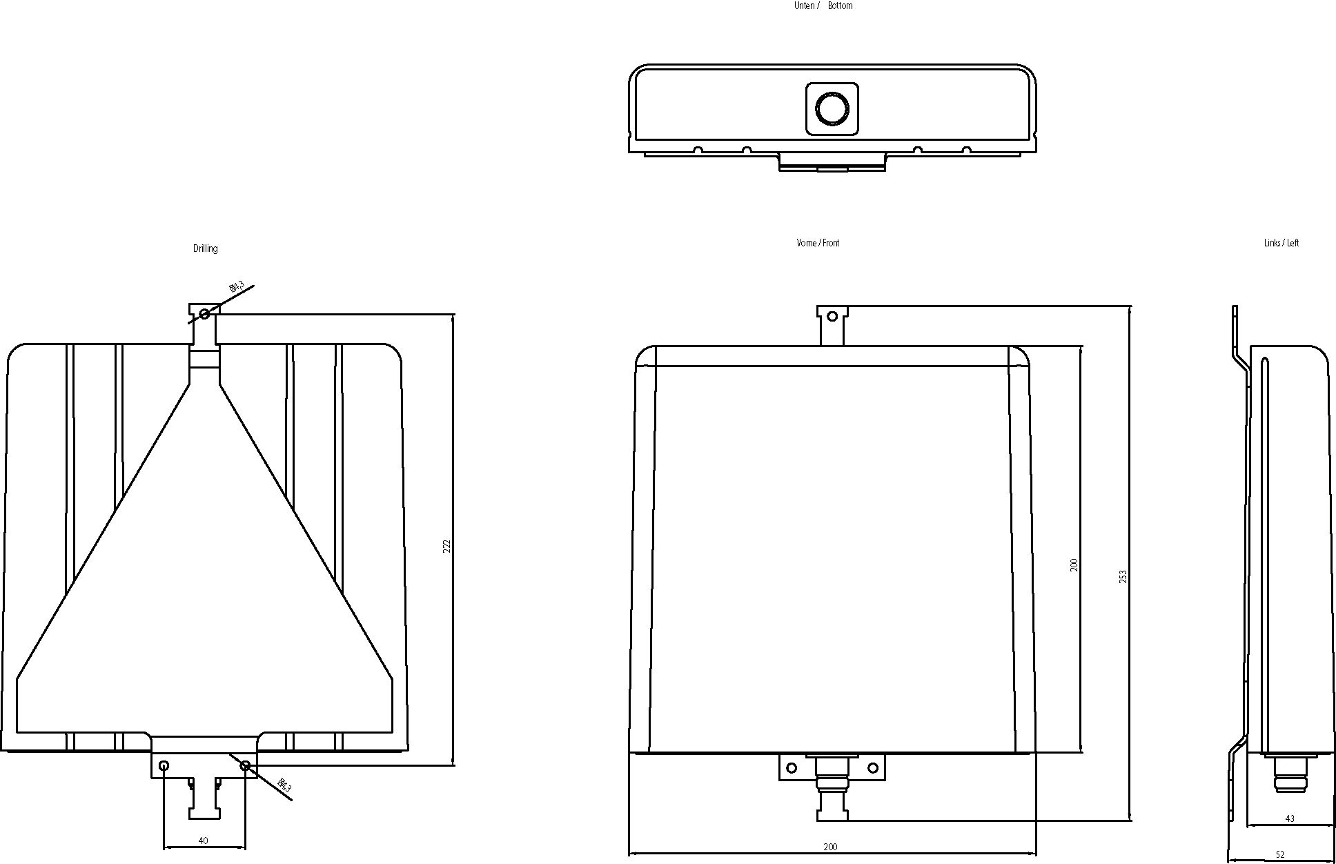 Anténa ANT 792-8DN, IWLAN, směrová, 2,4 GHz, 14 dBi, N-konektor samice, IP23