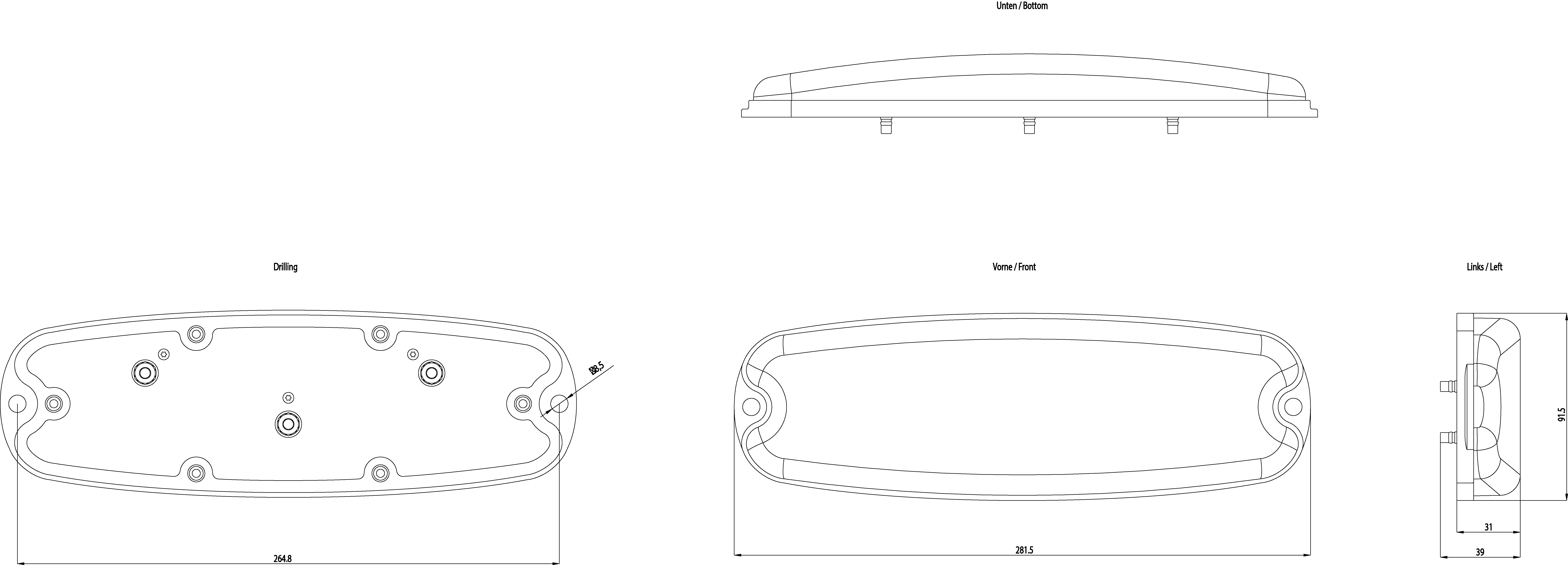 Anténa ANT 795-6MT IWLAN, MIMO, všesměrová, 2,4/5GHz, 5/7dBi, QMA- samice, IP65