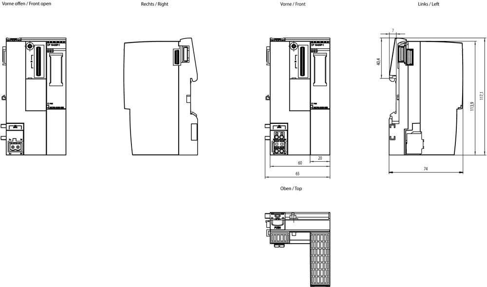 6GK1900-0NB00-6AA0 IE SC RJ PCF Plug PRO, FOC konektor pro montáž přímo na místě na PCF