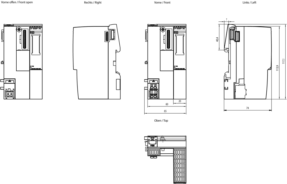 Komunikační procesor CP 1542SP-1 IRC, připojení SIMATIC S7-ET 200SP k IE