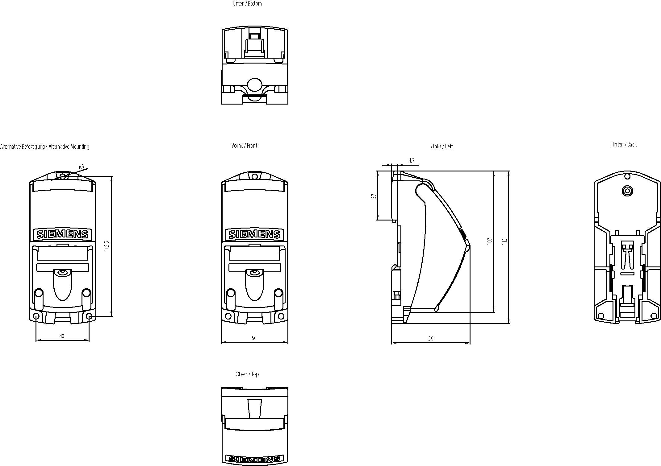 IE FC RJ45 modulární zásuvka (outlet), základní modul bez vlastní vložky