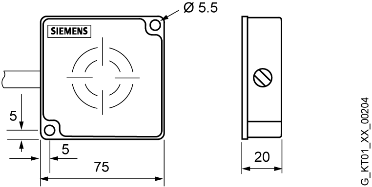 6GT2398-1CB00 Anténa ANT 1 PVC, RF300/MOBY E, IP65, kabel 3m