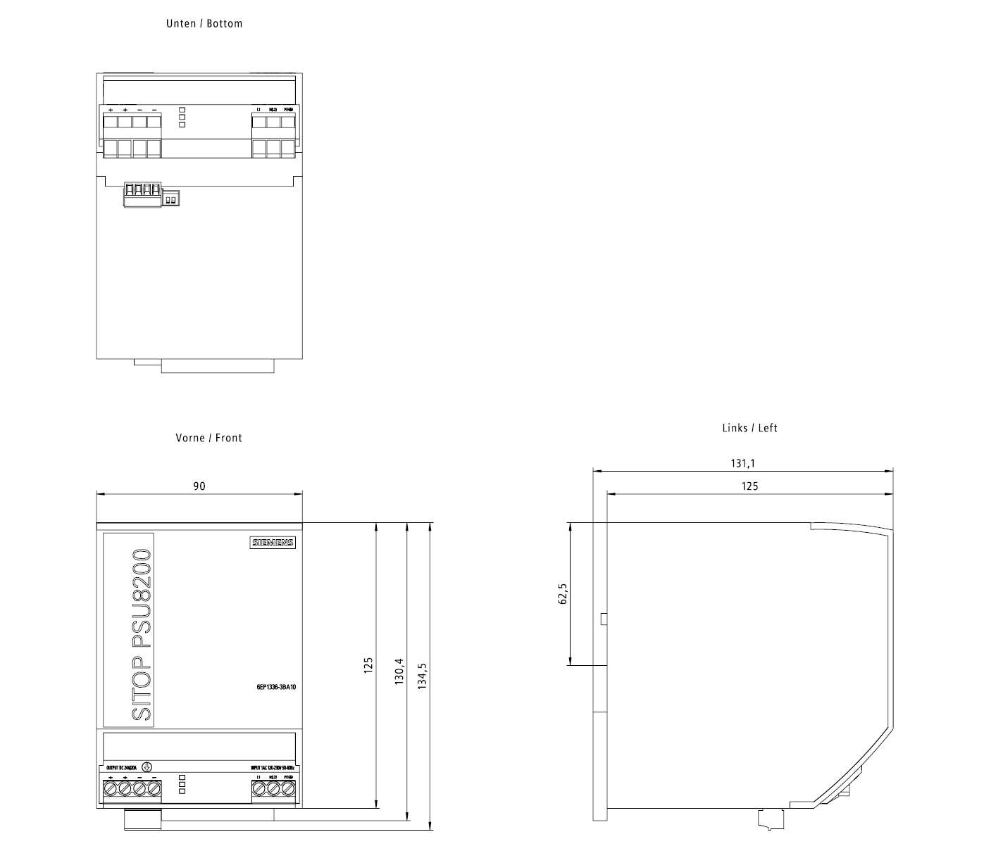 Zdroj SITOP PSU8200, jednofázový 24 V DC/20 A