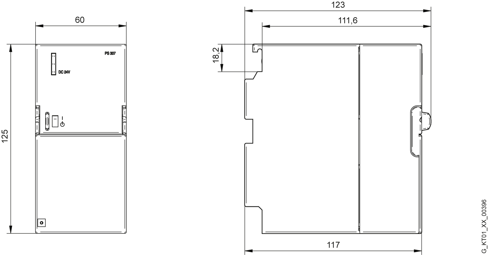 Napájecí zdroj zátěže SIMATIC PS307, 1fáz. DC 24 V/5 A