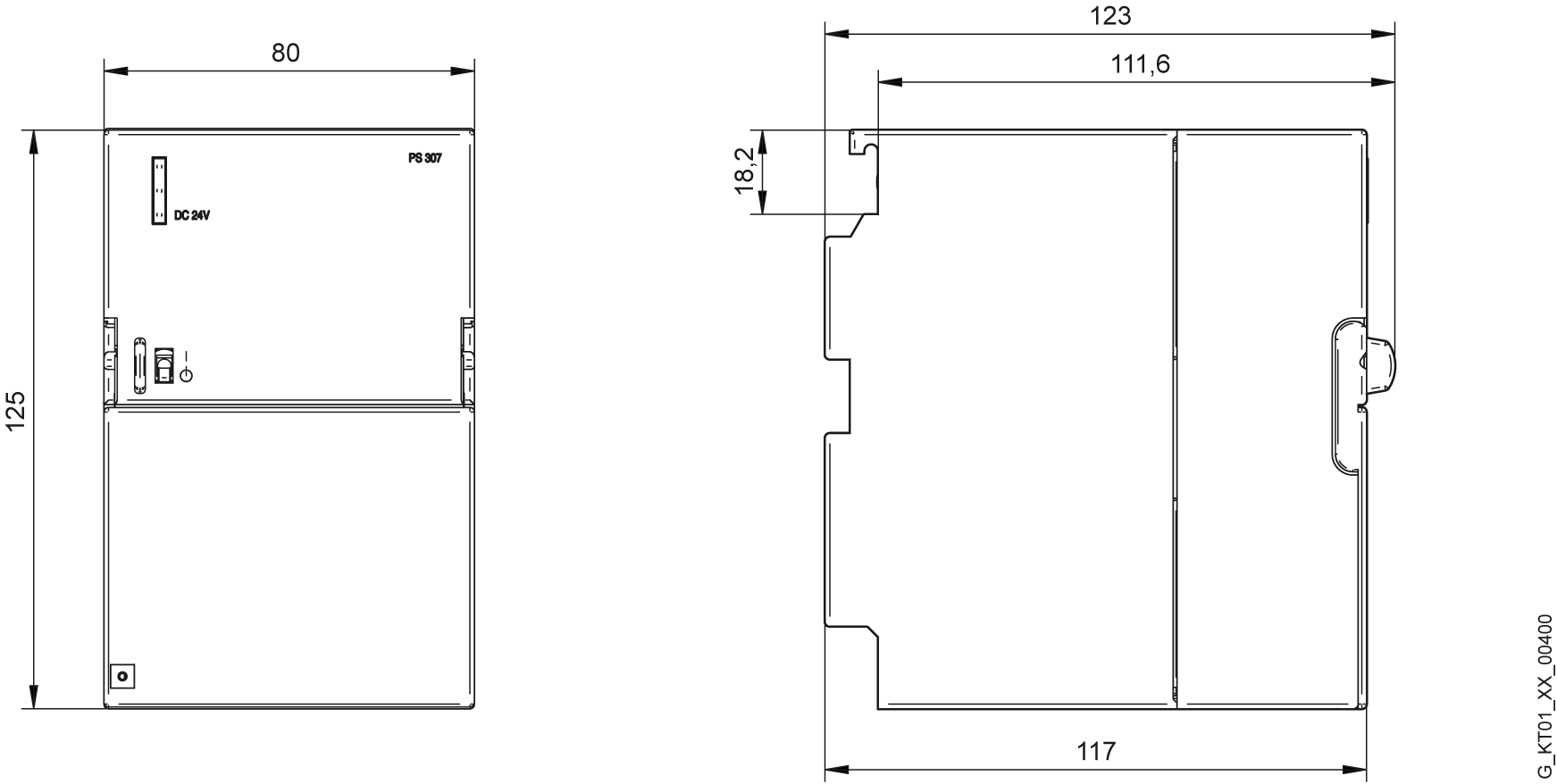 Napájecí zdroj zátěže SIMATIC PS307, 1fáz. DC 24 V/10 A