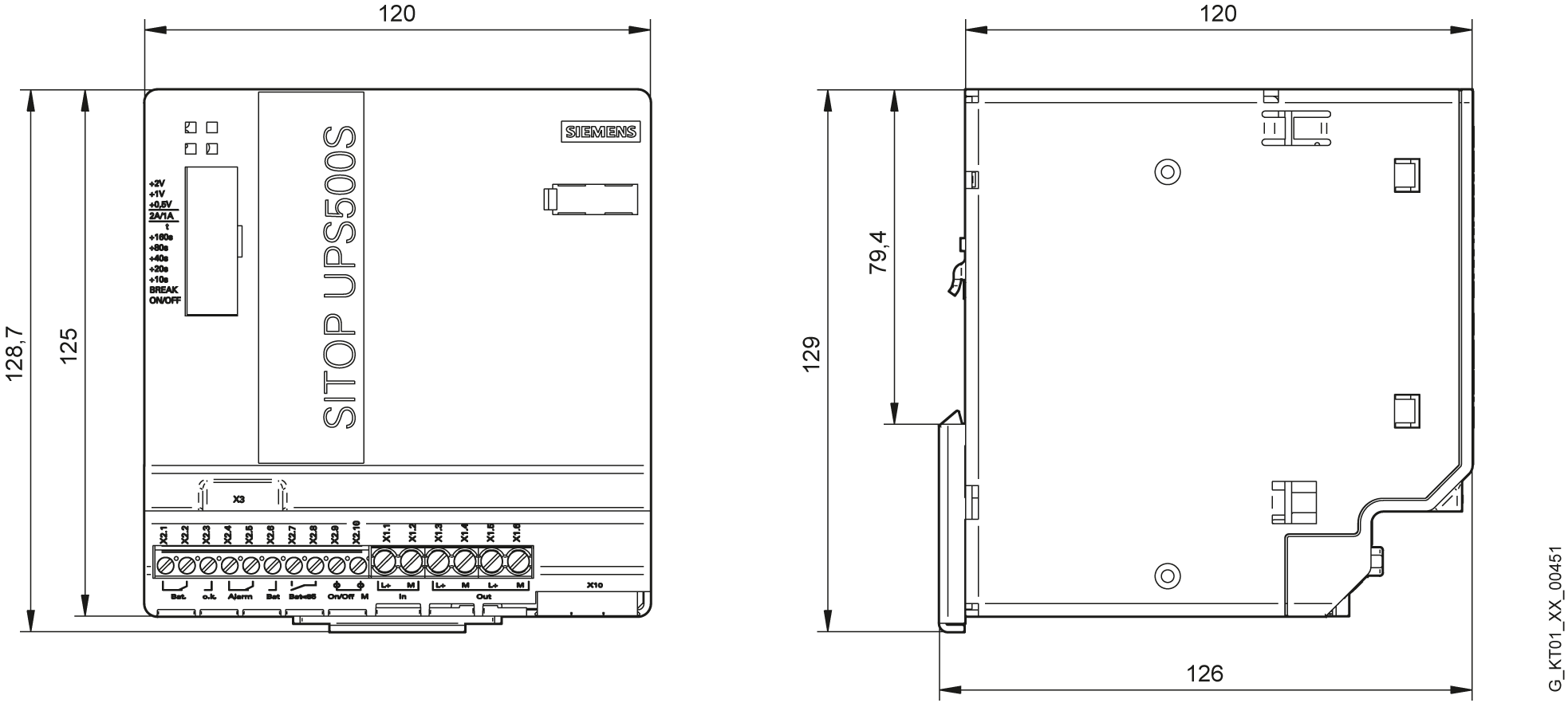 Zdroj nepřerušeného napájení SITOP UPS500S 2,5 kWs, DC 24 V/15 A s USB