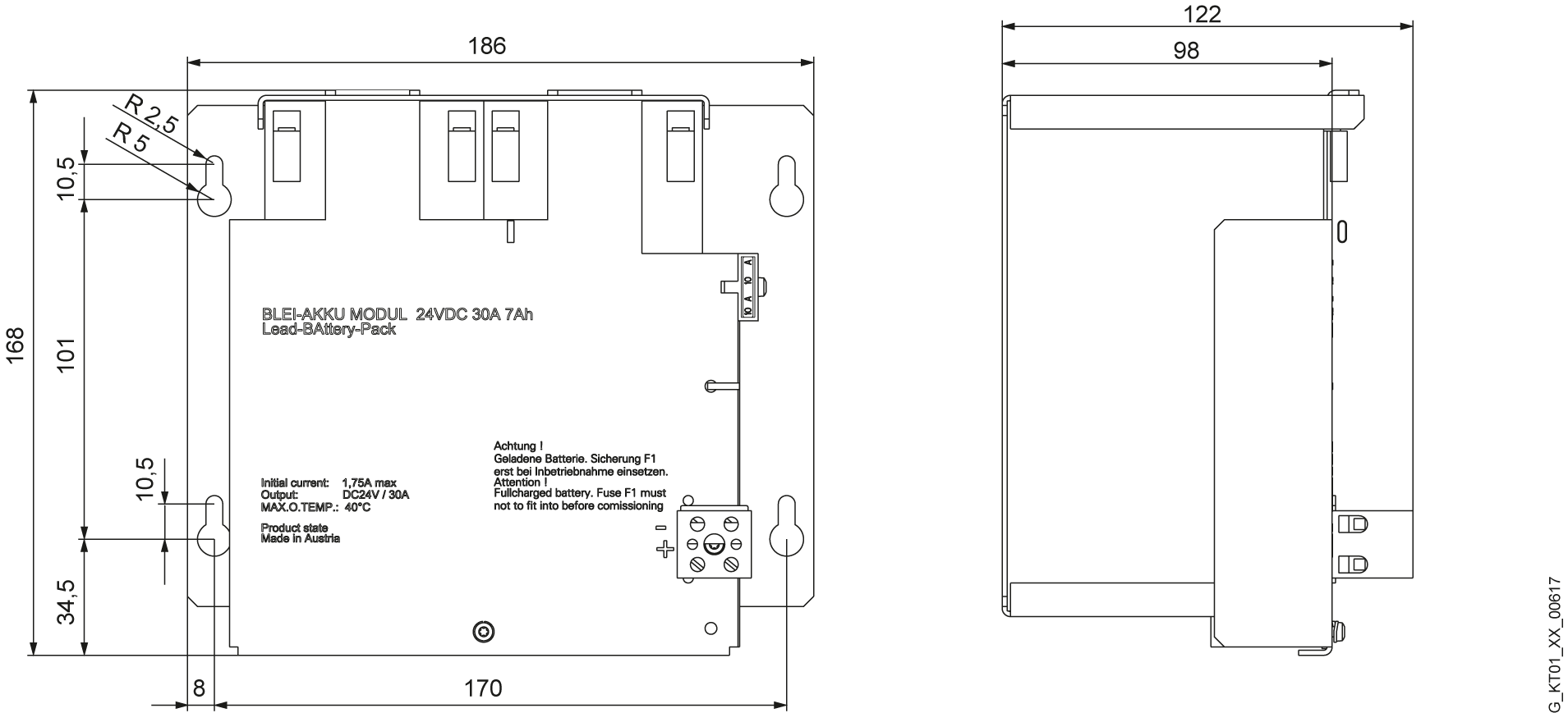 SITOP bateriový modul DC 24 V/7 Ah