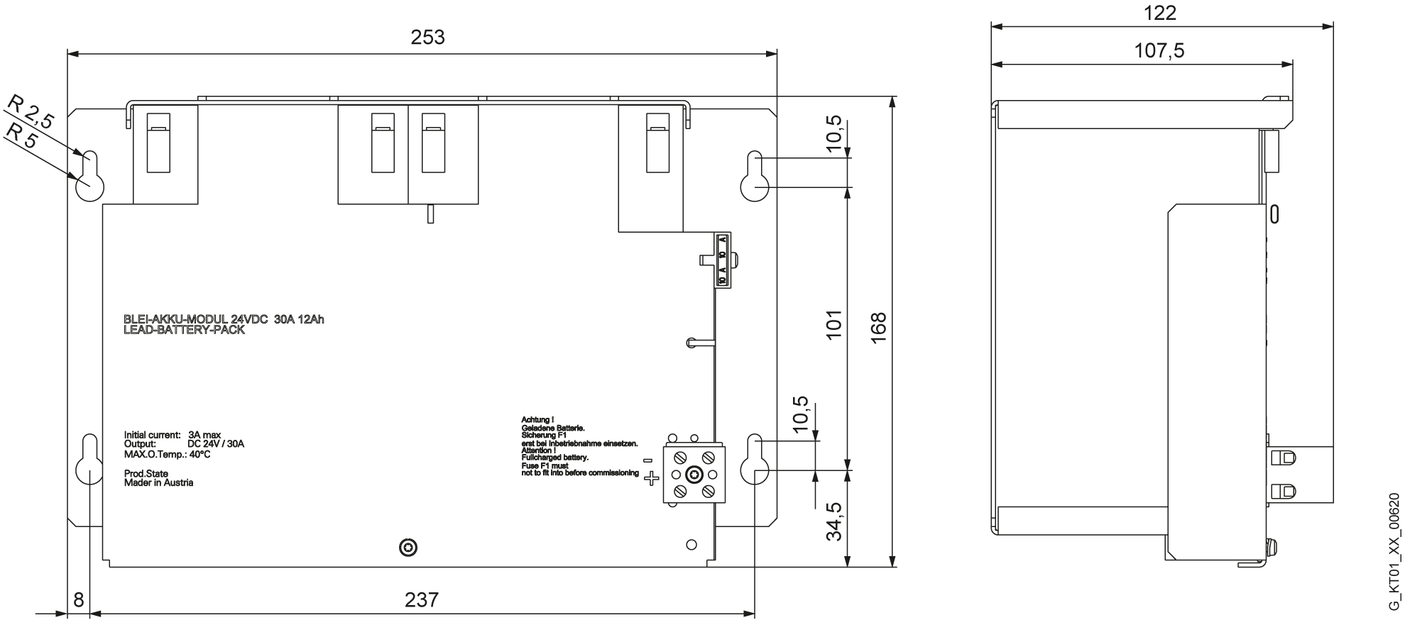 SITOP bateriový modul DC 24 V/12 Ah