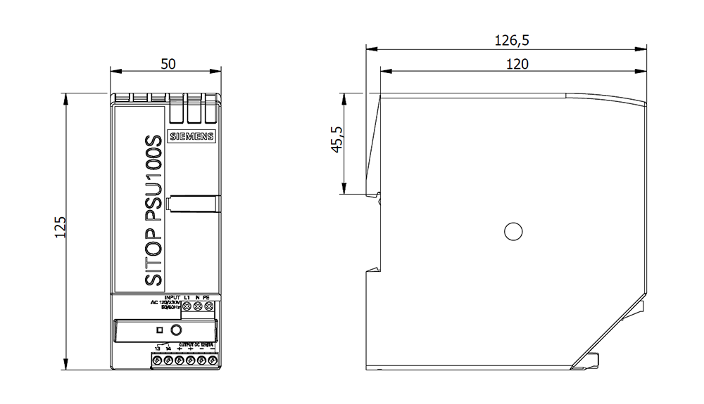 Zdroj SITOP PSU100S, jednofázový 12 V DC/7 A