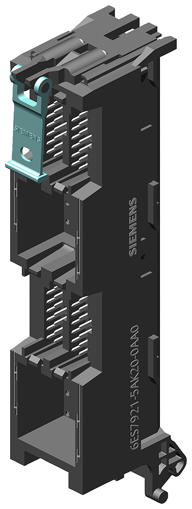 Front connector module with 4x16 pole IDC connector for analog 40 pole I/O modules of the S7-1500 Potential supply over Infeed element - Image 3