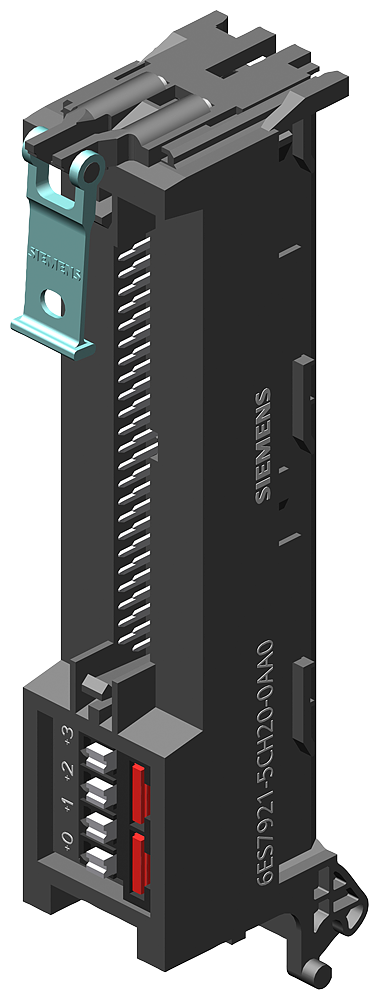 Front connector module with 1x50 pole IDC connector for digital 32 I/O modules of the S7-1500 Potential supply over Push-in terminal - Image 3