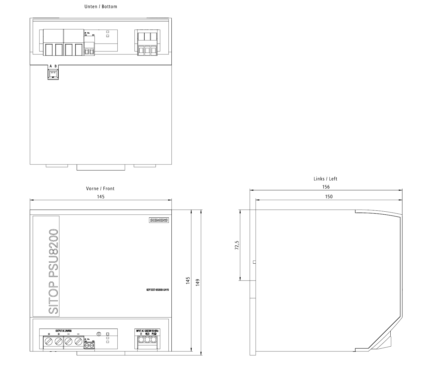 Zdroj SITOP PSU8200, jednofázový 24 V DC/40 A