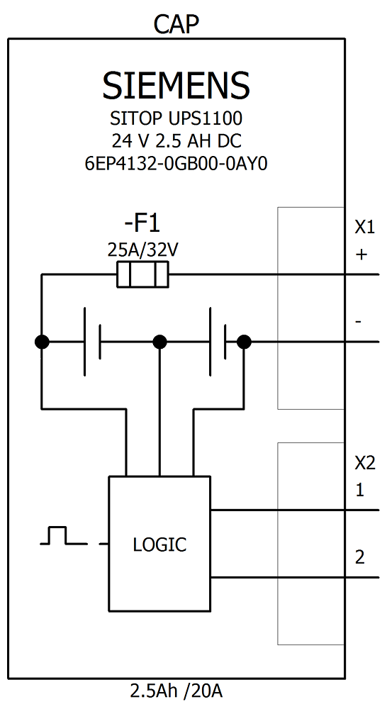 SITOP UPS1100 battery module with maintenance- free sealed pure lead-acid for SITOP DC UPS modules 24 V DC 2.5 Ah - Image 4