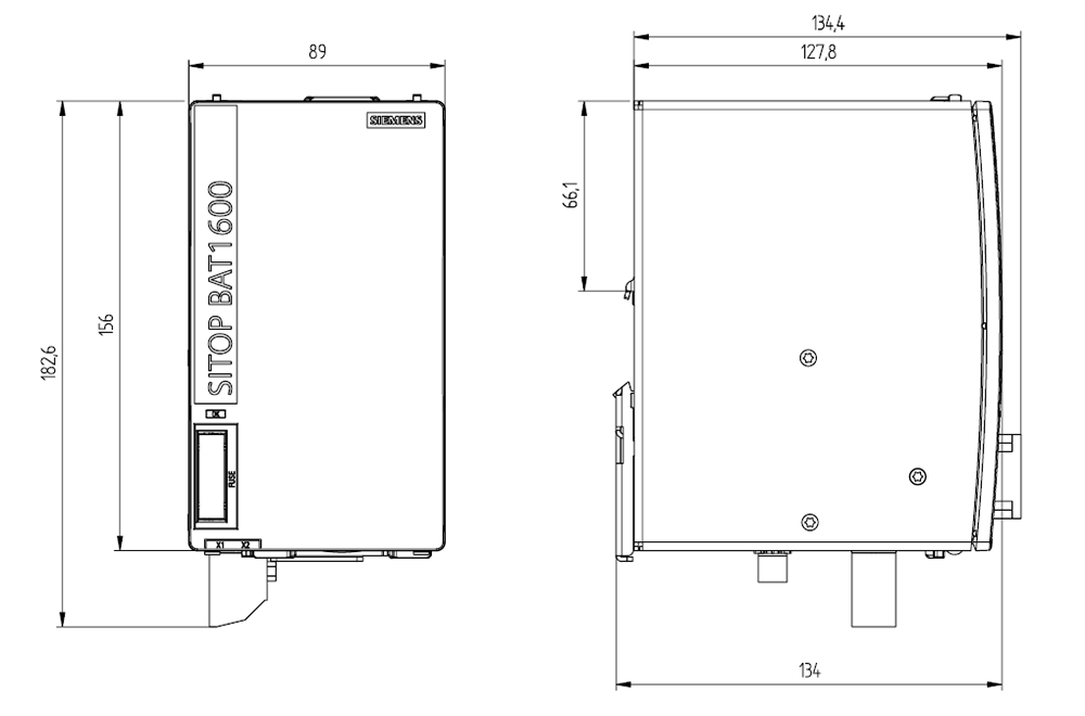 6EP4132-0JA00-0AY0 SITOP BAT1600 DC 24 V 2.5 Ah LiFePO4 bateriový modul pro SITOP UPS1600