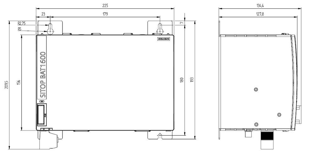 SITOP BAT1600 DC 24 V 12 Ah Pb bateriový modul pro SITOP UPS1600