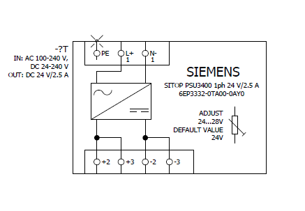 Napájecí zdroj SITOP PSU3400 Uni, AC 88-264 V, DC 18-264 V/DC 24 V/2,5 A