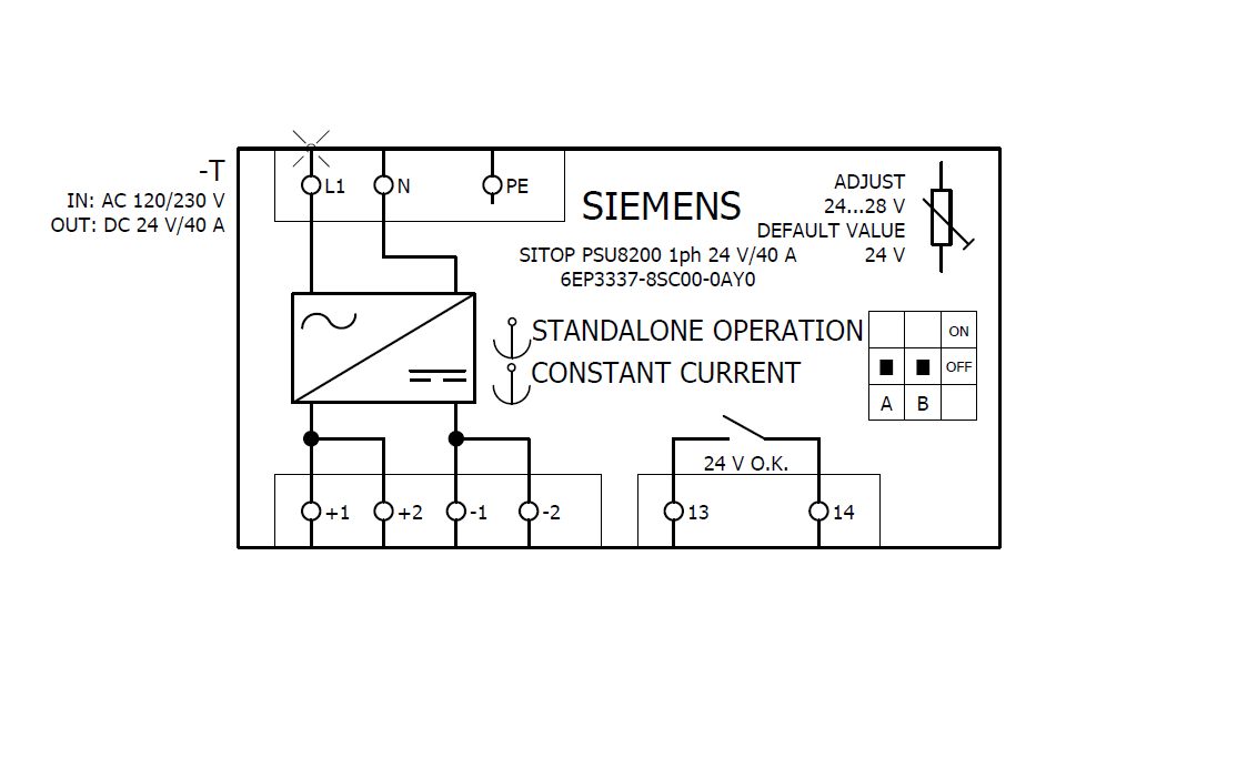 Napájecí zdroj SITOP PSU8200 Ex, 1fáz. 24 V DC/40 A