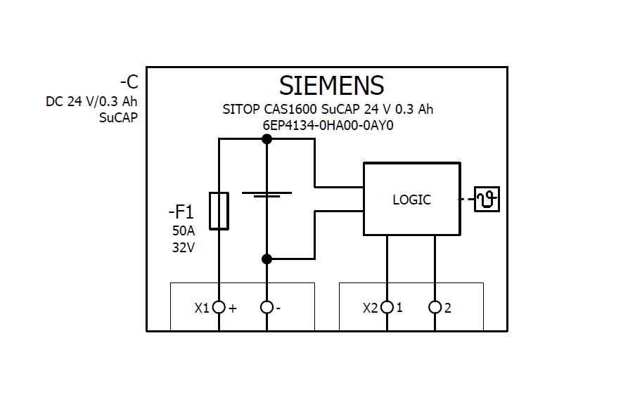 SITOP CAS1600 0.3 Ah 24 V DC 0.3 Ah SuCAP capacitor module with maintenance- free sealed supercapacitors for SITOP UPS1600 - Image 5