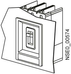 accessory for VL160X, VL160, VL250, masking frame for door cut-out IP40, for fixed/plug-in w/ rotary/motorized op. mech.