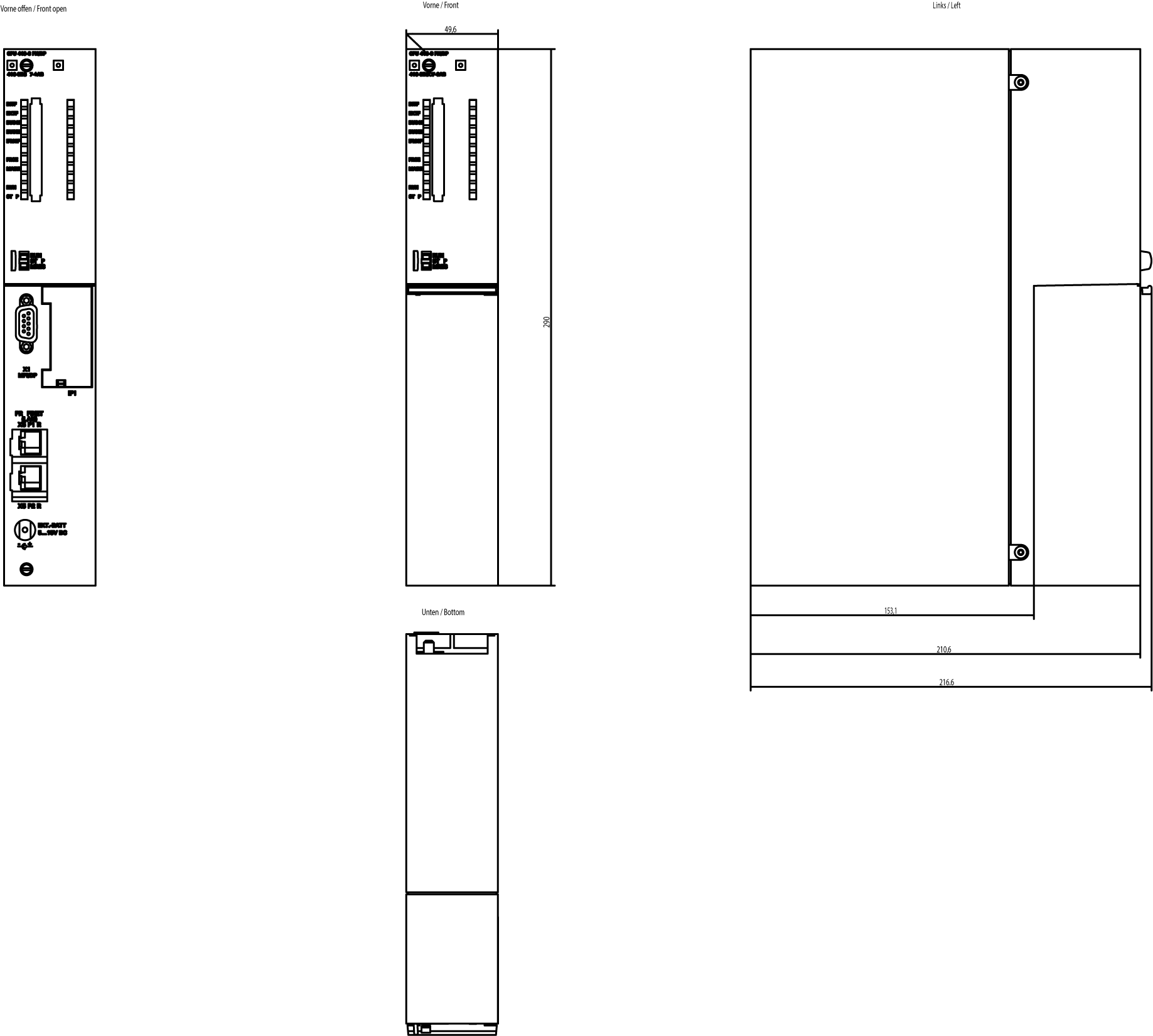 SIMATIC S7-400 CPU 416-3 PN/DP 16 MB