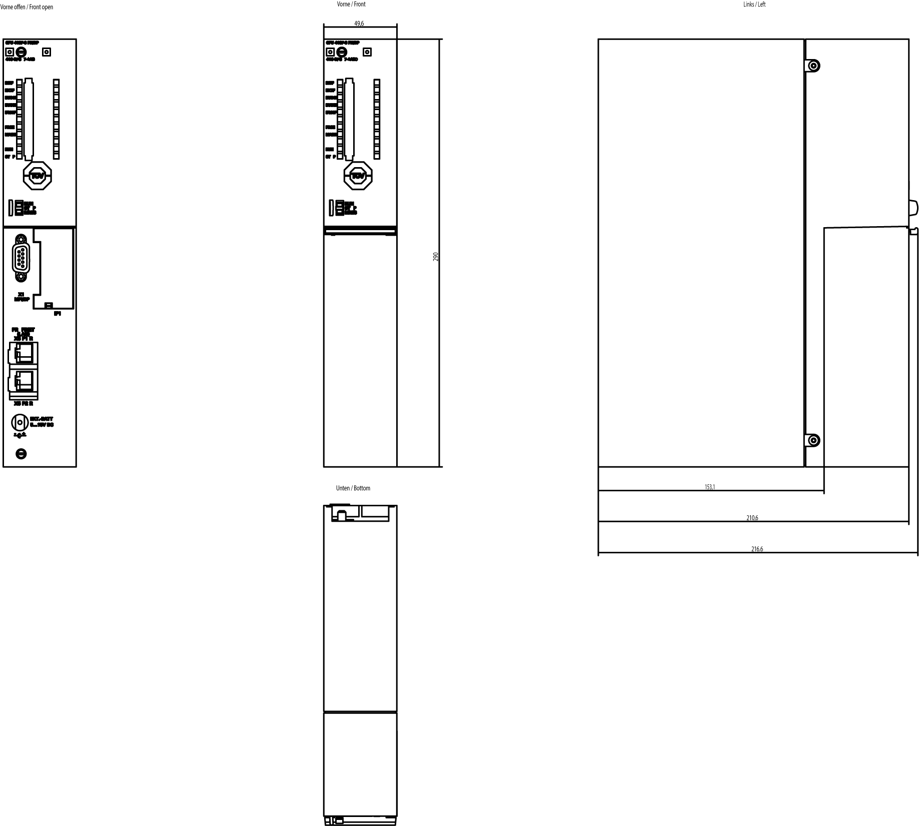 SIMATIC S7-400 CPU 416F-3 PN/DP 16 MB