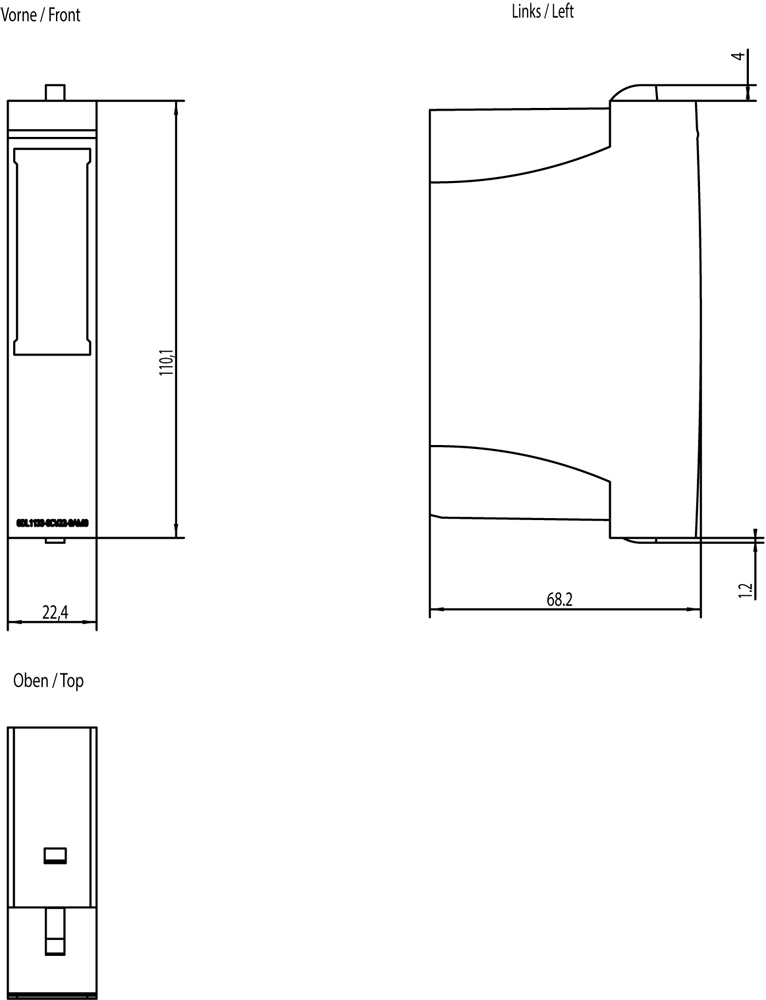 SIMATIC ET 200SP HA TM cover 22.5 mm PU 5