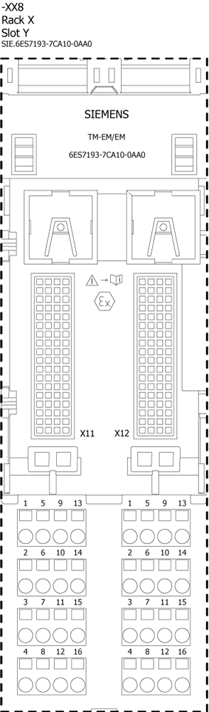 6ES7193-7CA10-0AA0 SIMATIC ET 200iSP TM-EM/EM60S Spring terminals