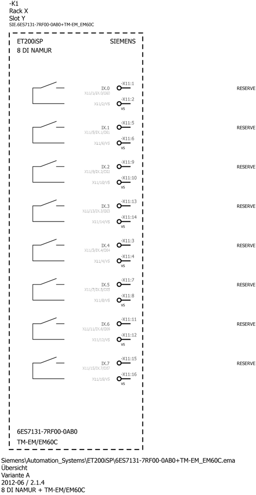 SIMATIC ET 200iSP 8DI NAMUR