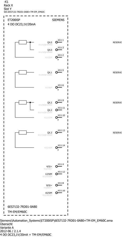 SIMATIC ET 200iSP 4DQ 23.1 V DC/20 mA SHUT DOWN H